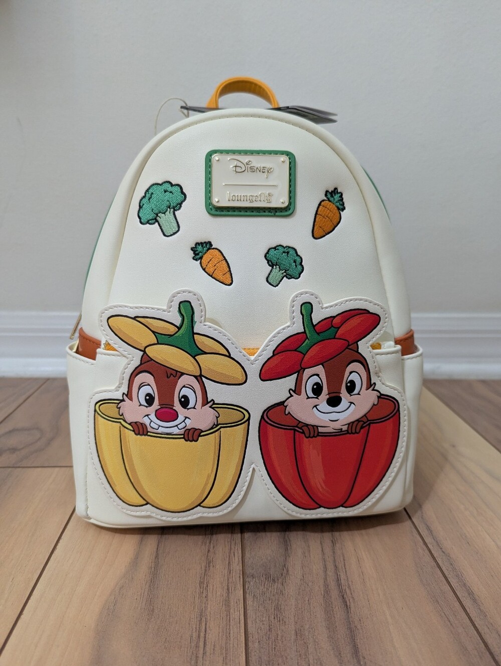 NWT! Loungefly Disney Chip And Dale Veggies Peppers Mini Backpack
